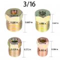 Wflnhb 25 Ft 1 4 And 3 16 Zinc-coated Brake Line Tubing Kit With Fittings