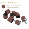 Uxcell 100 Pcs 1 Inch Sanding Sleeves Sandpaper Set 400 Grit With 2 0 79 Drum Mandrels For Rotary Tools