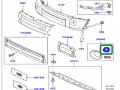 Genuine Land Rover Fog Lamp Bezel Clip Set Of 6 Lr3 Range Sport 05-09 Dpl500010