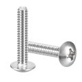 6-32 X 3 4 Truss Head Phillips Machine Screws Full Thread Drive 304 Stainless Steel 18-8 Quantity 50 