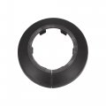Uxcell Pipe Cover Decoration 43mm Pp Plastic Escutcheon Water Drain Line Black 10pcs
