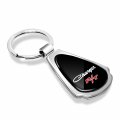 Ipick Image For Dodge Charger R T Classic Black Dome Chrome Metal Teardrop Key Chain Keychain Official Licensed