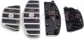 Httmt- Chrome Front Rear Passenger Driber Skull Footboard Floorboard Compatible With 87-15 Touring Softail