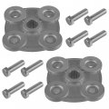 Caltric 2x Rear Left Right Wheel Hub With Hardware Compatible Polaris Scrambler 500 2x4 2007 2008 2009
