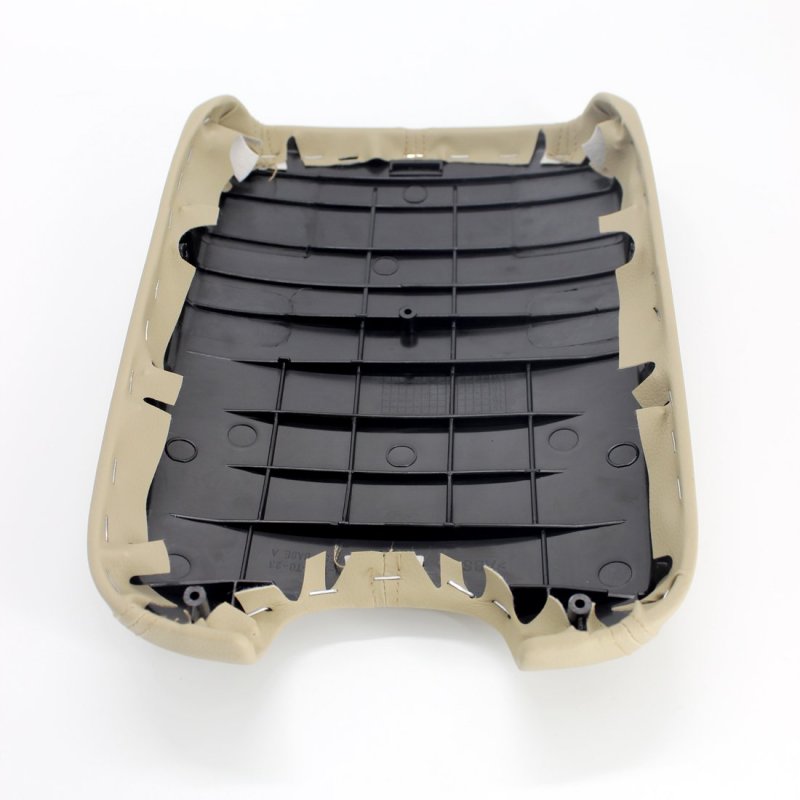 Beige Leather Console Armrest Lid Cover For 2008 2009 2010 2011 2012 Honda Accord Center