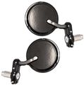 Yana Shiki Mir40b Black Universal Bar End Mirror For 7 8 Handle 