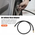 X Autohaux 80cm Threaded Tire Inflator Extension Hose Chuck Adapter Air Pump Tube Valve Pipe For Car Truck Bike Mtb Copper