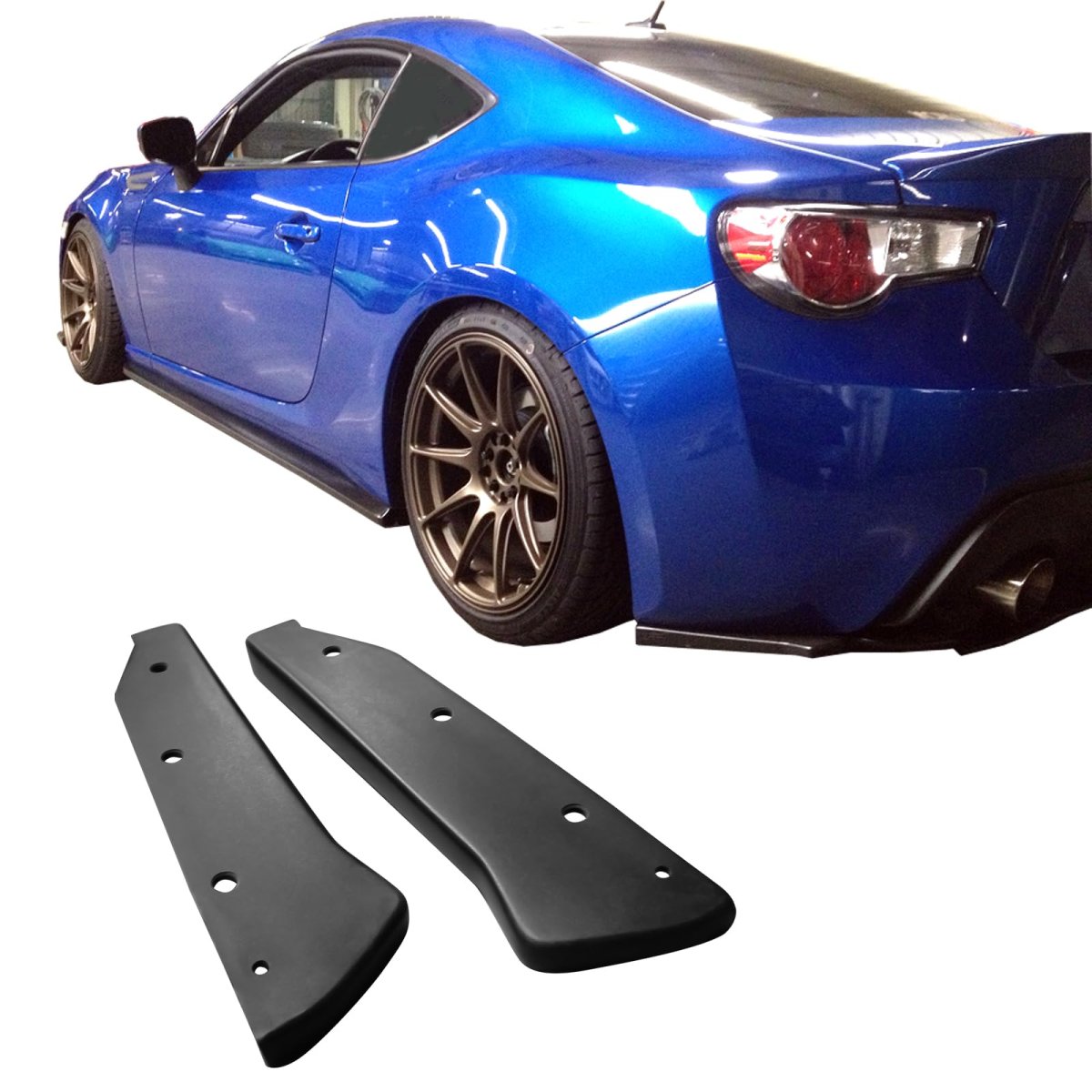 Ikon Motorsports Side Skirts Corner Aprons For 2000-2009 Honda S2000 S2k Ap1 Ap2 Jdm Style Pu Unpainted Rocker Panel Splitter