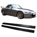 Ikon Motorsports Side Skirts Corner Aprons For 2000-2009 Honda S2000 S2k Ap1 Ap2 Jdm Style Pu Unpainted Rocker Panel Splitter