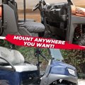 Kemimoto Utv Gun Holder Rack Mount Vertical Floor Compatible With Polaris Ranger Rzr General Can Am Defender Kawasaki Golf Cart