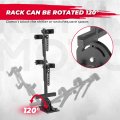 Kemimoto Utv Gun Holder Rack Mount Vertical Floor Compatible With Polaris Ranger Rzr General Can Am Defender Kawasaki Golf Cart