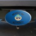 South Park Cartman Respect My Authority Oval Tow Trailer Hitch Cover Plug Insert