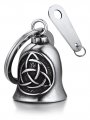 Bandmax Celtic Knot Motorcycle Keychain For Bikers Riders Stainless Steel Lucky Guardian Bell Gremlin Motorcycles Norse Viking 