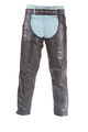 Men S Motorcycle Riders Blk Classic Leather Chap With Stretch Thigh Upto 10xl 6xl Regular 