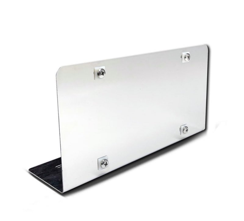 Flange Mount Stainless Steel 1 Plate License Holder