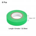 Uxcell 6rolls Neon Gaffers Cloth Tape 0 6 Inch X 32 8 Ft Glow In The Dark Fluorescent Adhesive Black Light For Party Home