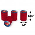 Superman New 52 Shield Logo Tire Rim Wheel Aluminum Valve Stem Caps