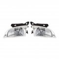 Headlight Assemblies For 2000 2001 2002 Chevy Cavalier Driver And Passenger Side Pair Gm2502202 Gm2503202 22666740 22666741 