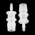 X Autohaux 4 Pcs 1 2 To 3 16 I Shaped Hose Barb Barbed Tube Pipe Fitting Pp Translucent For Car