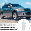 X Autohaux 4 Pcs 1 2 To 3 16 I Shaped Hose Barb Barbed Tube Pipe Fitting Pp Translucent For Car