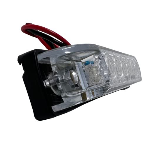 All Star Truck Parts 10x 4 X1 Clear Lens Red Led Thin Slim Line Trailer Side Marker Clearance Lights 6 Reflex Submersible
