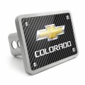 Ipick Image Carbon Fiber Look Graphic Plate Billet Aluminum 2 X Inch Tow Hitch Cover Chevrolet Colorado