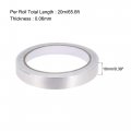 Uxcell 10mm Aluminum Foil Tape High Temperature For Hvac Sealing Patching Hot And Cold Air Ducts Single Sided Adhesive 20m 65ft