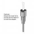 Uxcell Router Collet Extension Rod Converter Adapter 6 35mm 1 4 To 8mm For Cnc Engraving Machine Woodworking Milling Bit