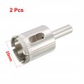Uxcell 2pcs 25mm Diamond Coated Hole Saw Drill Bits For Glass Ceramic Tile Marble Rock Porcelain