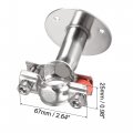 Uxcell Wall Mount Ceiling Pipe Support 304 Stainless Steel Adjustable Strap Clamp For 25-28mm
