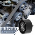 X Autohaux 11288604267 Car Accessory Drive Belt Idler Pulley Tensioner Guide For Bmw 335i 2012-2015 Gt Xdrive 2014-2016