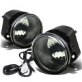 Auto Dynasty Front Driving Fog Lights With Switch Compatible Chrysler 300 05-10 Driver And Passenger Side Smoke Lens