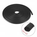 Uxcell Foam Rubber Seal Weather Strip 12mm Diameter 5 Meters Long Black