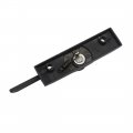 Aexit 55mm Zinc Alloy Right Hand Screw Fixed Crescent Window Sash Lock Dark Gray 48986dca939d5fe0cdbc2a73edd664a0