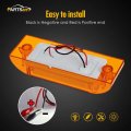 Partsam 10pcs 2 X 6 Rectangular Amber 13led Marker Light W Reflector Multi Faceted 6x2 Rectangle Led Truck Trailer Side