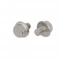 Uxcell M6x8mm Thread 304 Stainless Steel Hex Head Serrated Flange Screw Bolt 15pcs
