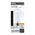 Satco S11527 Led Bulb 6w 40w Eq St19 Vintage Style Loop Flex Gray Filament 2700k Warm White E26 Medium Base Dimmable Clear