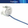 Heyiarbeit Synchronous Motor 50-60hz Ac 110v 4w 5-6rpm Cw Ccw Tyc-50 Single Flat Shaft For Cup Turner Hand-made School Project
