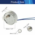Heyiarbeit Synchronous Motor 50-60hz Ac 110v 4w 5-6rpm Cw Ccw Tyc-50 Single Flat Shaft For Cup Turner Hand-made School Project
