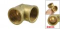 Uxcell Brass 3 4 X F F 90 Degree Equal Female Elbow Water Pipe Coupler Connector