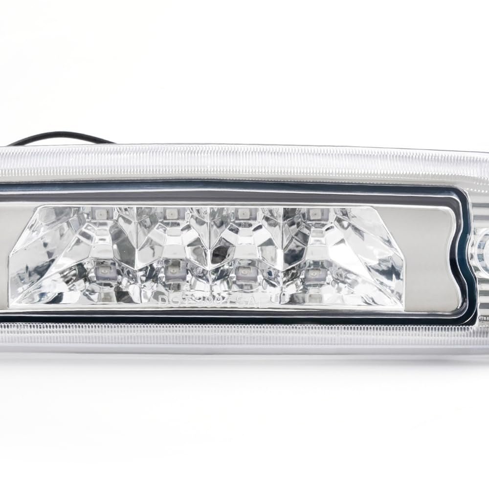 Led 3rd Rear Brake Light Cargo Lamp For Jeep Cherokee 97-01 Clear Lens Chrome Housing Roof Tail Lamps Part Number 55155614ae