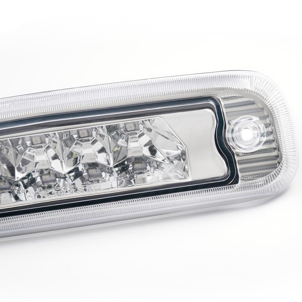 Led 3rd Rear Brake Light Cargo Lamp For Jeep Cherokee 97-01 Clear Lens Chrome Housing Roof Tail Lamps Part Number 55155614ae