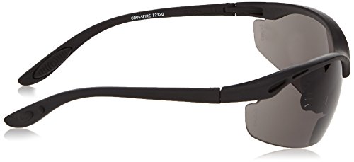 Matte Black Frame Crossfire Safety Eyewear Crossfire 12120 Talon Bi-Focal Reader Safety Glasses 2.0 Diopter Smoke Lens Matte Black Frame Crossfire Safety Eyewear Crossfire 12120 Talon Bi-Focal Reader Safety Glasses 2.0 Diopter Smoke Lens