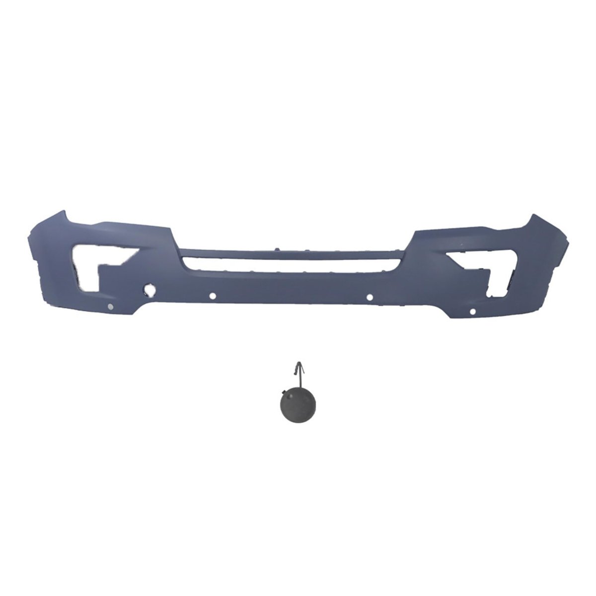 Plastic Front Bumper Cover Primed With Sensor Holes Replacement For 2018 2019 Explorer