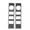 2pcs Fit For Toyota Tundra 2014-2018 Carbon Fiber Central Console Volume Switch Cover Trim 