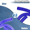 X Autohaux 5pcs 3ft Silicone Vacuum Tubing Hose 1 8 5 32 36 1 4 5 16 Id 130psi Max Pressure Bluautohaux 5pcs 3ft Silicone