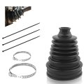 Universal Cv Axle Boot Repair Kit Waterproof And Dustproof Silicone Joint With 2 Stainless Steel Clamps 3 Cable Ties For Most 
