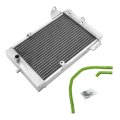 Tcmt Radiator Cooler Cooling Silicone Coolant Hose Kit Fit For Kawasaki Kfx700 2x4 2004-2009 2005 2006 Aluminum 