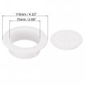 Uxcell Round Vent Cover Abs Plastic Adjustable Air White For 3 1 5 Diameter Hole 4pcs