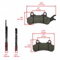 Caltric Front Brake Pads Compatible With Can-am Traxter Max Hd8 2021 Hd10 2017-2022 2018 2020-2023
